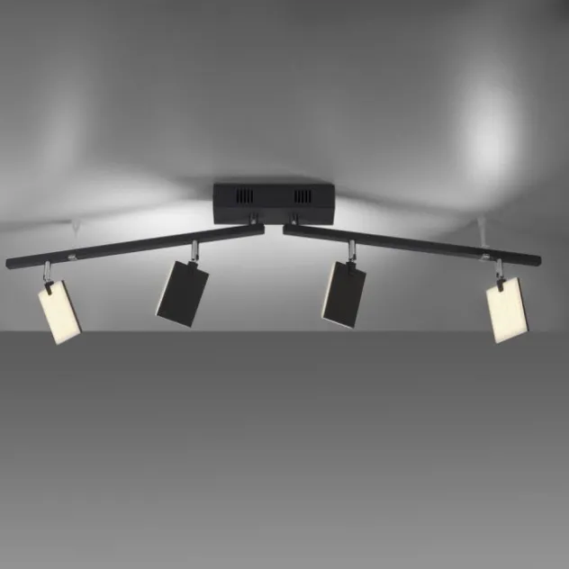 Neuhaus PURE® LED Deckenstrahler PURE Mira, black pearl, 4-flammig, dimmbar, CCT