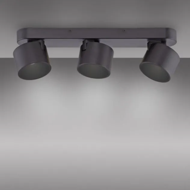 Neuhaus PURE® LED Deckenstrahler PURE Cup, black pearl, 3-flammig, dreh und schwenkbar