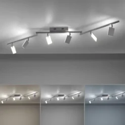 Neuhaus PURE® LED Deckenstrahler PURE Mira, diamond (alu), 6-flammig, dimmbar, CCT