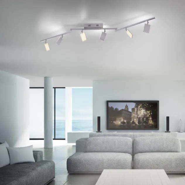 Neuhaus PURE® LED Deckenstrahler PURE Mira, diamond (alu), 6-flammig, dimmbar, CCT