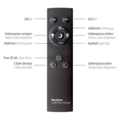 Neuhaus PURE® LED Deckenstrahler PURE Mira, black-pearl, 2-flammig, dimmbar, CCT