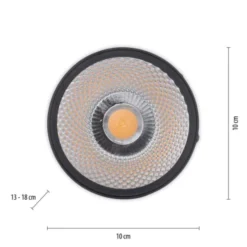 Neuhaus PURE® LED Deckenstrahler PURE Nola, schwarz, 1-flammig, drehbar, dimmbar