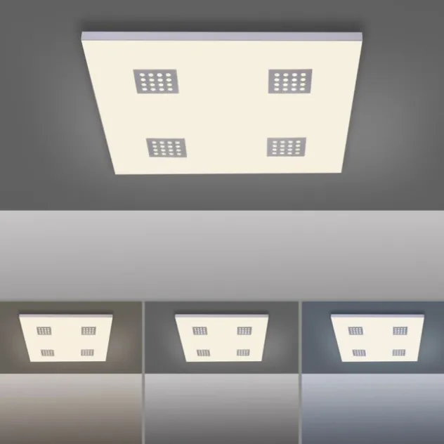 Neuhaus PURE® LED-Panel PURE Neo, aluminium gebürstet, 62x62cm, dimmbar