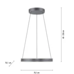 Neuhaus PURE® LED Pendelleuchte PURE E-Loop mystic grey (grau)