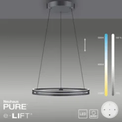 Neuhaus PURE® LED Pendelleuchte PURE E-Loop mystic grey (grau)
