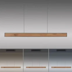 Neuhaus PURE® LED Pendelleuchte PURE E-Motion oak/black pearl