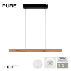 Neuhaus PURE® LED Pendelleuchte PURE E-Motion oak/black pearl