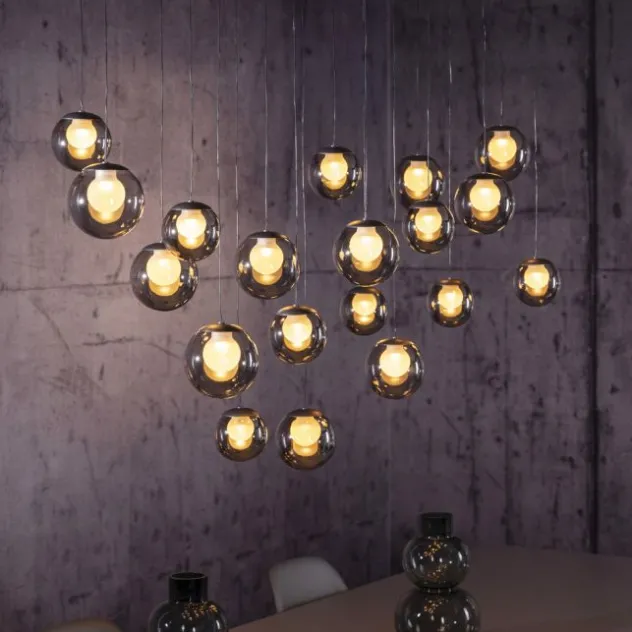 Neuhaus PURE® LED Pendelleuchte PURE Popup, mystic grey, 19-flammig