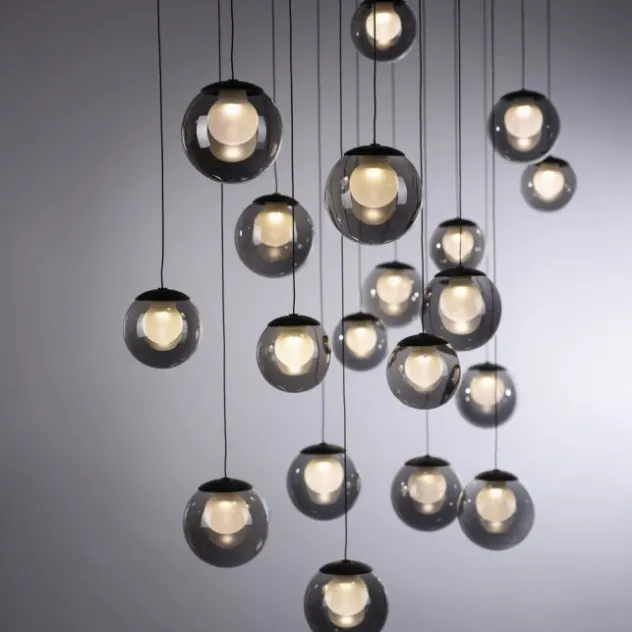 Neuhaus PURE® LED Pendelleuchte PURE Popup, mystic grey, 19-flammig