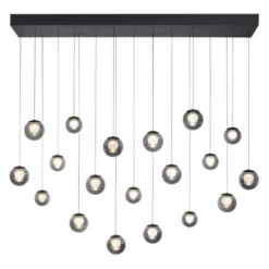 Neuhaus PURE® LED Pendelleuchte PURE Popup, mystic grey, 19-flammig