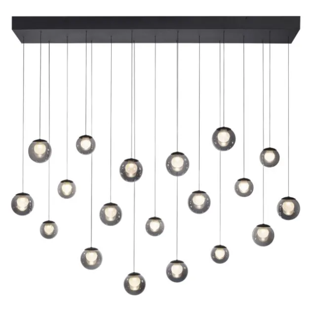 Neuhaus PURE® LED Pendelleuchte PURE Popup, mystic grey, 19-flammig