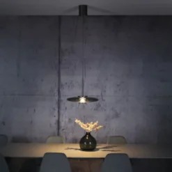 Neuhaus PURE® LED Pendelleuchte PURE E-Vitrum, platin (grau), höhenverstellbar