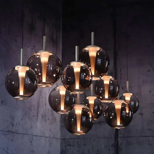Neuhaus PURE® LED Pendelleuchte PURE E-Infinity, bronce mit e-Slide Funktion