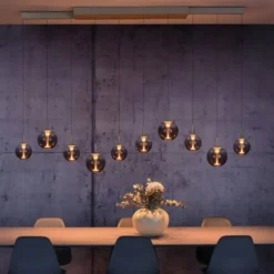 Neuhaus PURE® LED Pendelleuchte PURE E-Infinity, bronce mit e-Slide Funktion