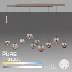 Neuhaus PURE® LED Pendelleuchte PURE E-Infinity, bronce mit e-Slide Funktion