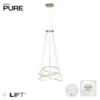 Neuhaus PURE® LED Pendelleuchte PURE Flying Rings,bronce