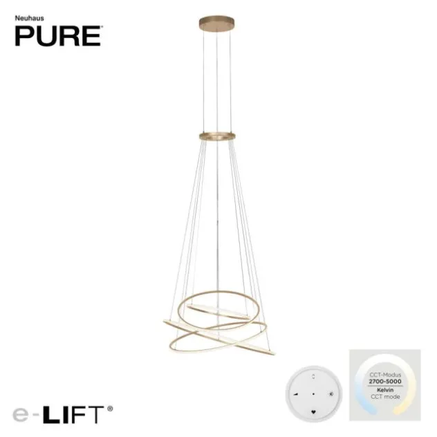 Neuhaus PURE® LED Pendelleuchte PURE Flying Rings,bronce