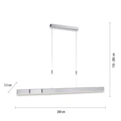 Neuhaus PURE® LED Pendelleuchte PURE Moto e-SLIDE® diamond (alu)
