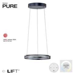Neuhaus PURE® LED Pendelleuchte PURE E-Loop mystic-grey (grau)