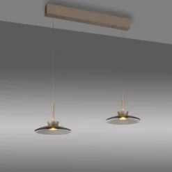 Neuhaus PURE® LED Pendelleuchte Pure Moon, bronce, höhenverstellbar, dimmbar