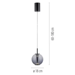 Neuhaus PURE® LED Pendelleuchte PURE Infinity mystic grey, Comfort Lift Funktion