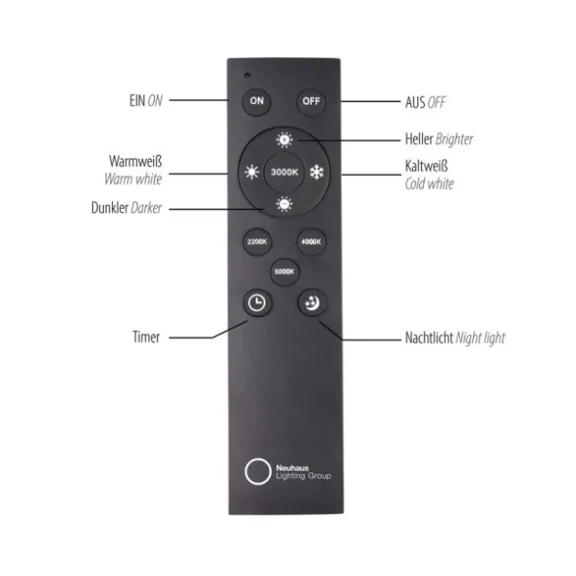 Neuhaus PURE® LED Pendelleuchte PURE Infinity mystic grey, Comfort Lift Funktion