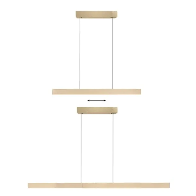 Neuhaus PURE® LED Pendelleuchte PURE Moto-Rise imperial gold elektrisch