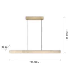 Neuhaus PURE® LED Pendelleuchte PURE Moto-Rise imperial gold elektrisch