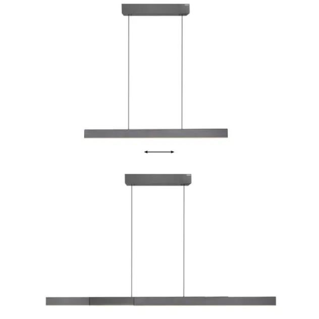 Neuhaus PURE® LED Pendelleuchte PURE Moto-Rise platin (grau) elektrisch
