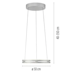 Neuhaus PURE® LED Pendelleuchte PURE E-Loop stone (alu)