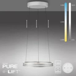Neuhaus PURE® LED Pendelleuchte PURE E-Loop stone (alu)