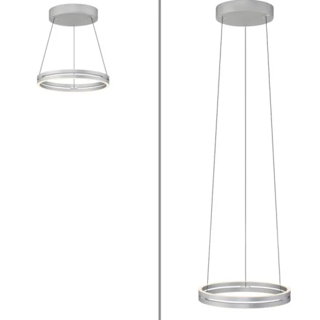 Neuhaus PURE® LED Pendelleuchte PURE E-Loop stone (alu)