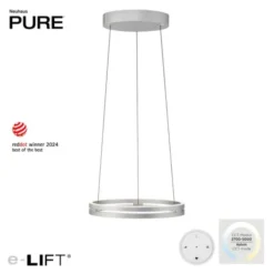 Neuhaus PURE® LED Pendelleuchte PURE E-Loop stone (alu)