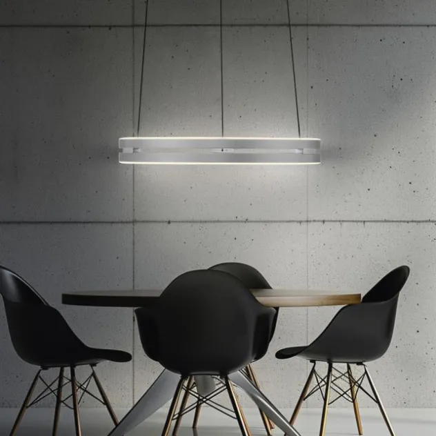 Neuhaus PURE® LED Pendelleuchte PURE E-Loop stone (alu)