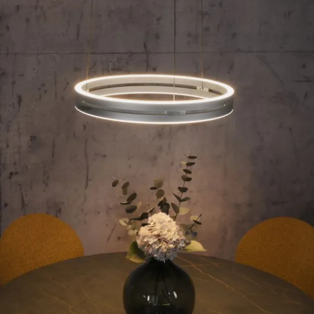 Neuhaus PURE® LED Pendelleuchte PURE E-Loop stone (alu)