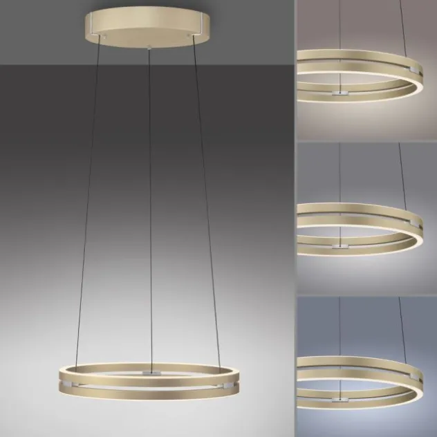 Neuhaus PURE® LED Pendelleuchte PURE E-Loop ivory gold