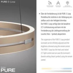 Neuhaus PURE® LED Pendelleuchte PURE E-Loop ivory gold