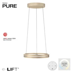 Neuhaus PURE® LED Pendelleuchte PURE E-Loop ivory gold