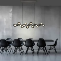 Neuhaus PURE® LED Pendelleuchte PURE E-Popup platin (grau)