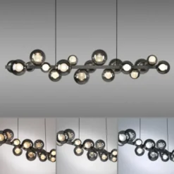 Neuhaus PURE® LED Pendelleuchte PURE E-Popup platin (grau)