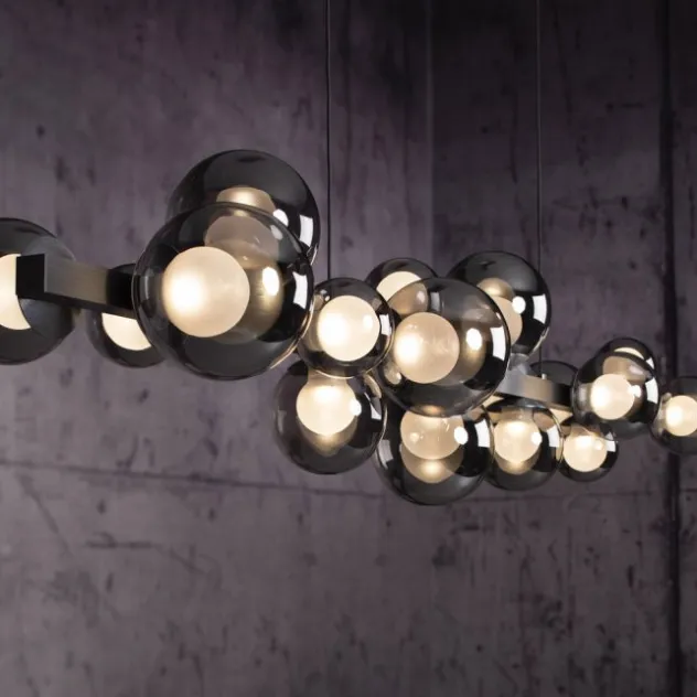 Neuhaus PURE® LED Pendelleuchte PURE E-Popup platin (grau)