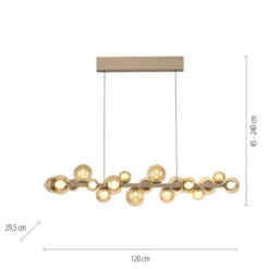 Neuhaus PURE® LED Pendelleuchte PURE E-Popup, bronce