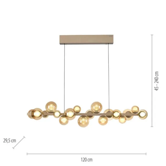 Neuhaus PURE® LED Pendelleuchte PURE E-Popup, bronce