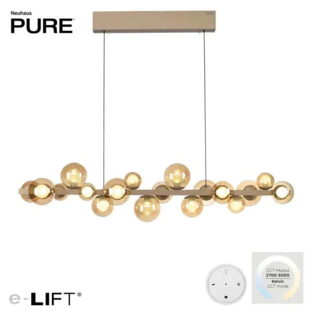 Neuhaus PURE® LED Pendelleuchte PURE E-Popup, bronce