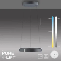 Neuhaus PURE® LED Pendelleuchte PURE E-Clipse mystic grey (grau)