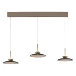 Neuhaus PURE® LED Pendelleuchte PURE Moon, bronce, 3-flammig, Lift, dimmbar