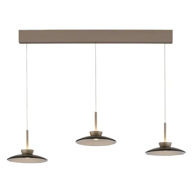 Neuhaus PURE® LED Pendelleuchte PURE Moon, bronce, 3-flammig, Lift, dimmbar