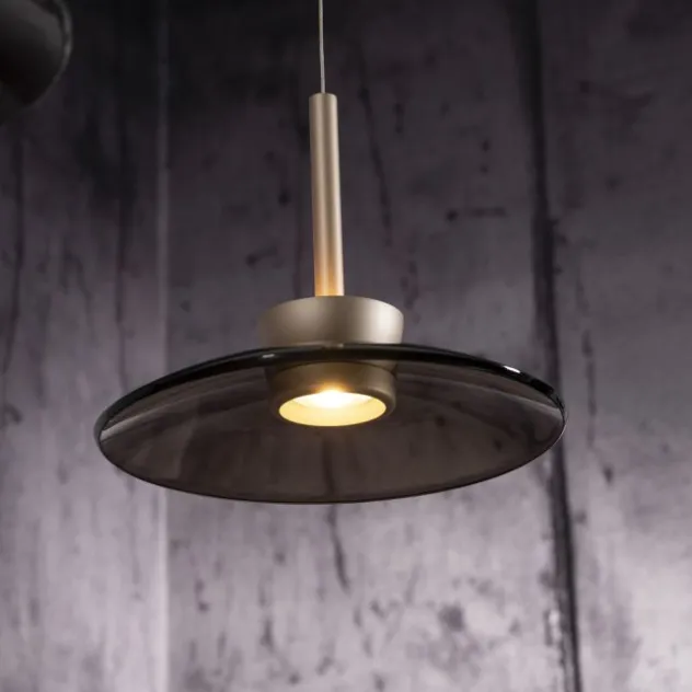 Neuhaus PURE® LED Pendelleuchte PURE Moon, bronce, 3-flammig, Lift, dimmbar