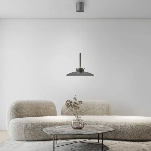 Neuhaus PURE® LED Pendelleuchte PURE Moon platin (grau) höhenverstellbar