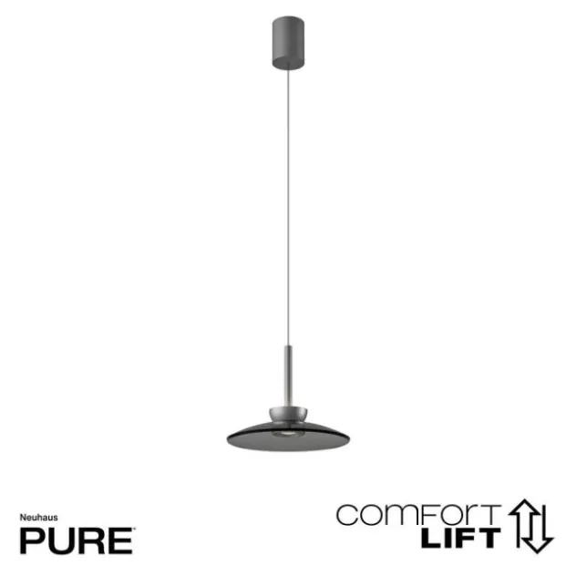 Neuhaus PURE® LED Pendelleuchte PURE Moon platin (grau) höhenverstellbar